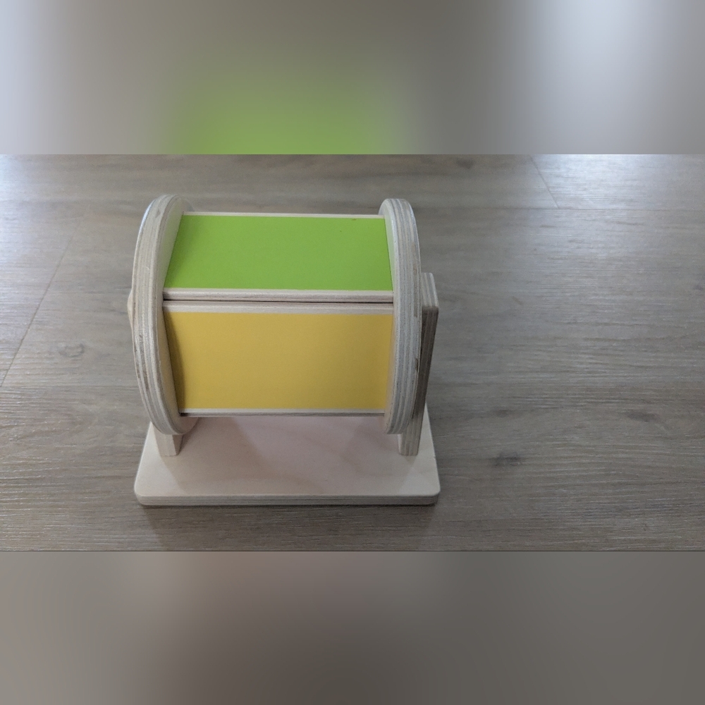 Lovevery Spinning Color Wheel Roller Baby Wooden Development Sensory Toy Montess